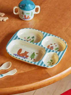 BABY DINNER SET HAPPY FOREST BLUE