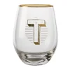 BICCHIERE 500 ML LETTERA "T"