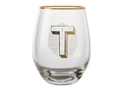 BICCHIERE 500 ML LETTERA "T"