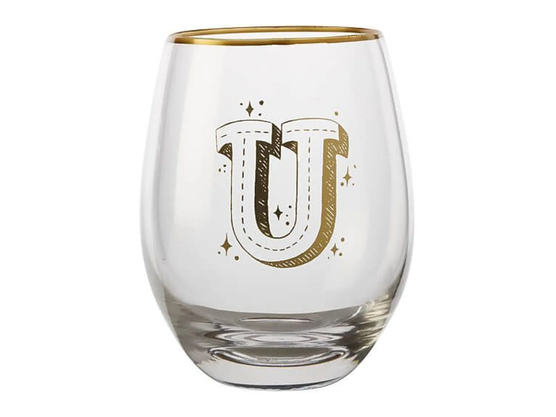 BICCHIERE 500 ML LETTERA "U"