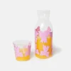 CARAFFA E BICCHIERE BOW