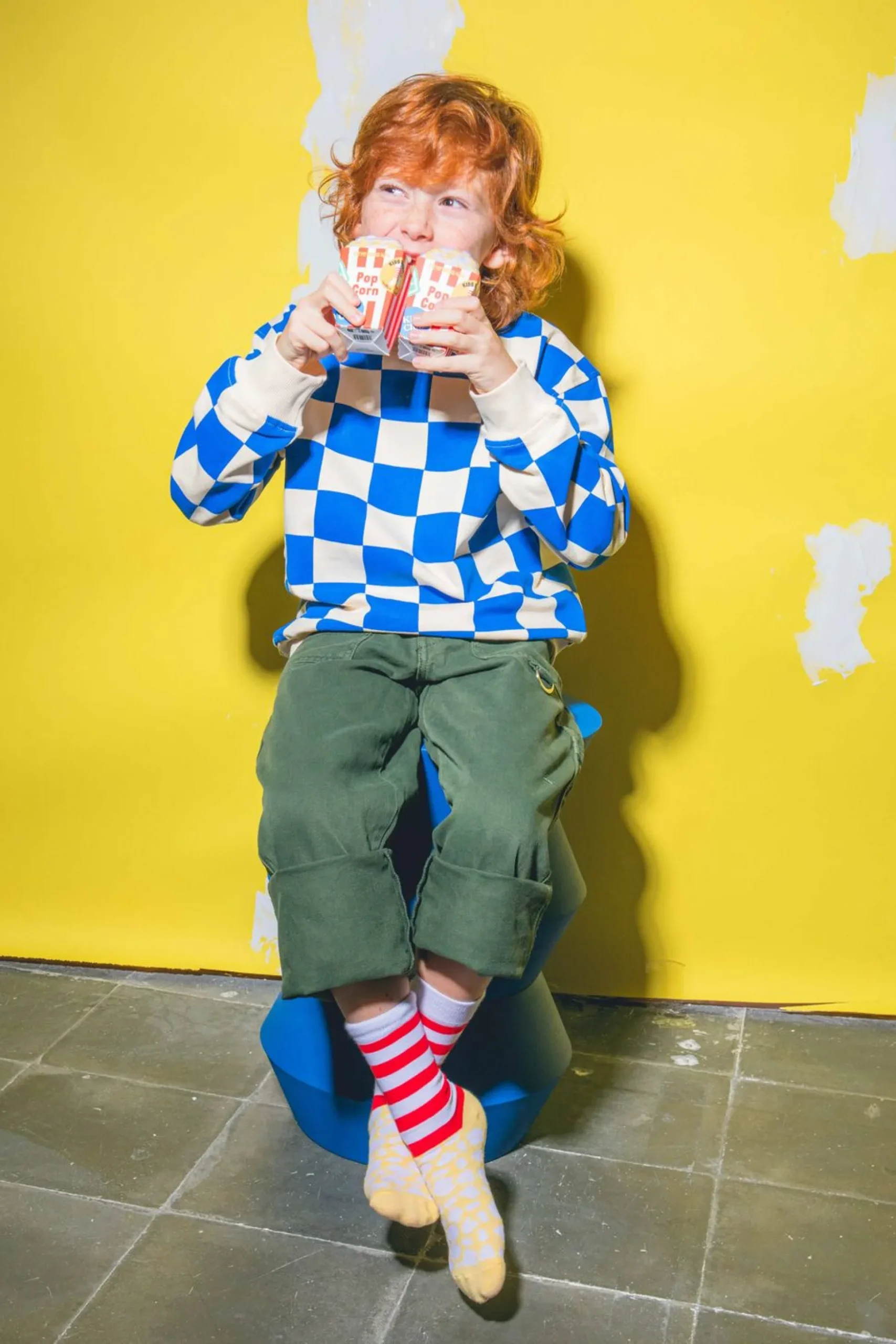 KIDS SOCKS POP CORN