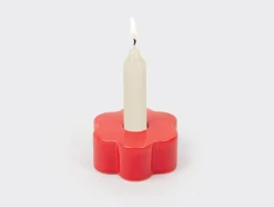 PORTA CANDELA DAISY RED