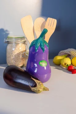 PORTA MESTOLI EGGPLANT