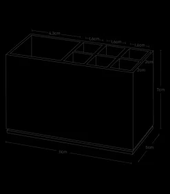 PORTA SPAZZOLINI E DENTIFRICIO