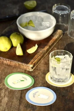 SET 6 SOTTOBICCHIERI COCKTAIL