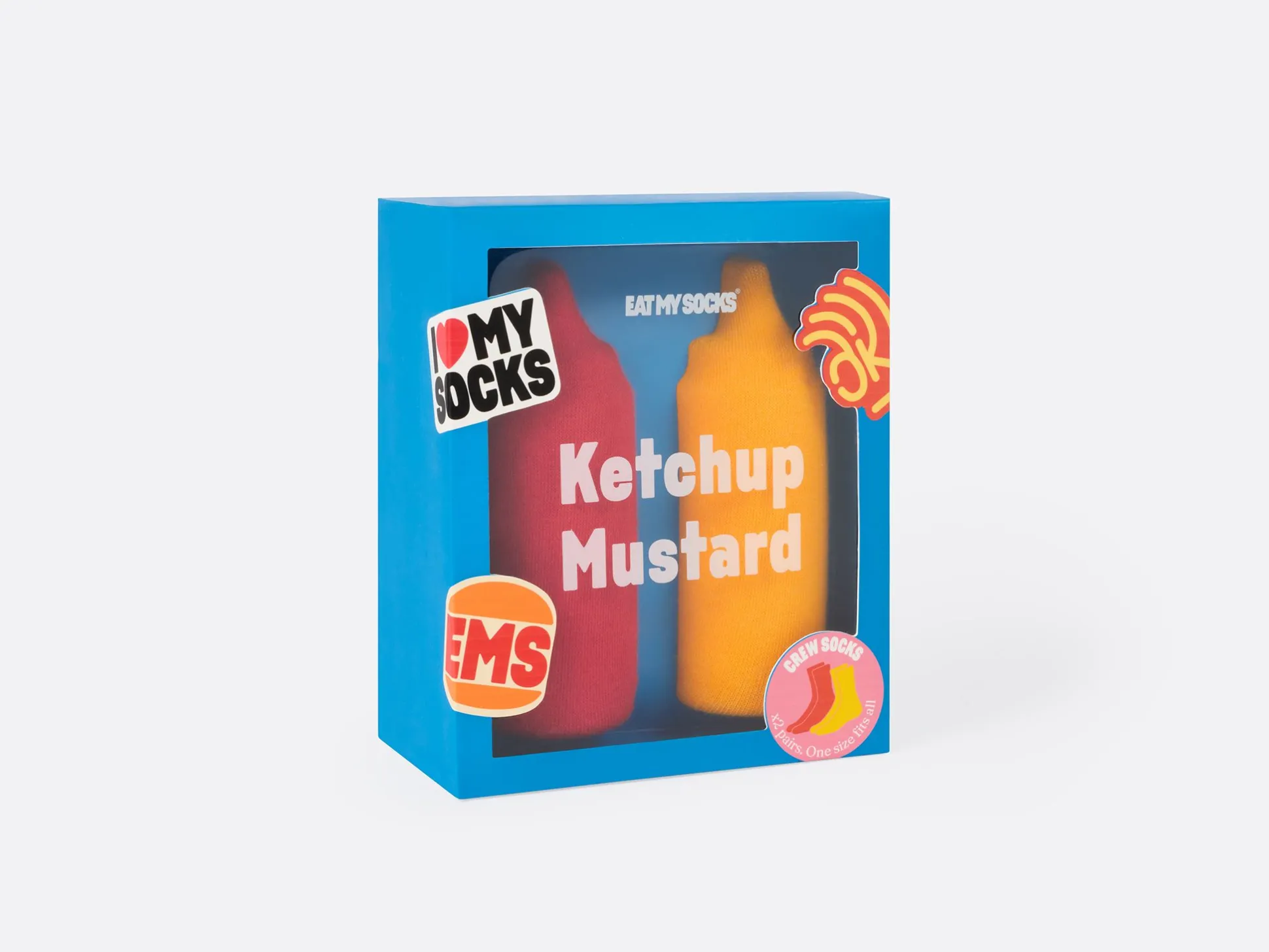 SOCKS KETCHUP&MUSTARD X2