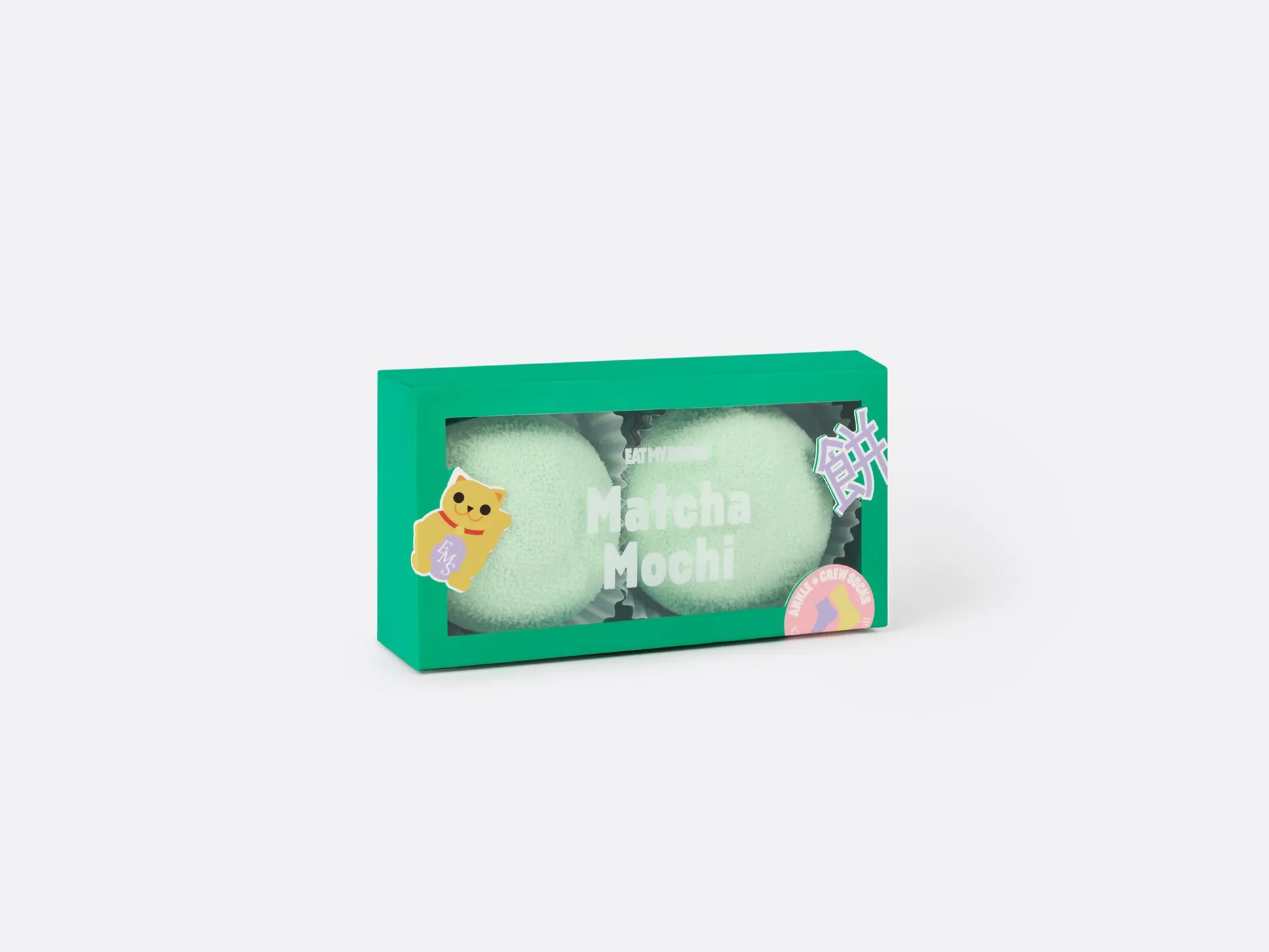 SOCKS MOCHI MATCHA X2