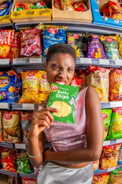 SOCKS SALTY CHIPS GREEN