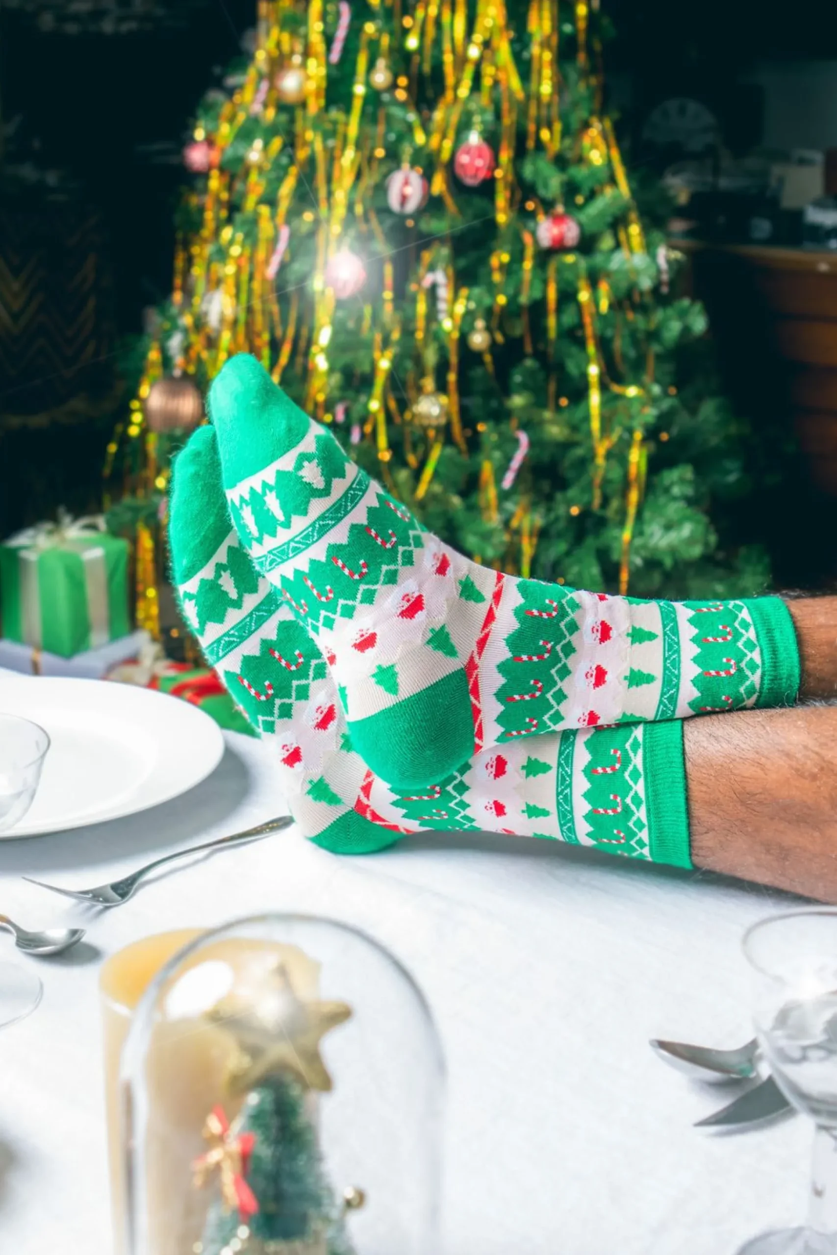 SOCKS XMAS JUMPER