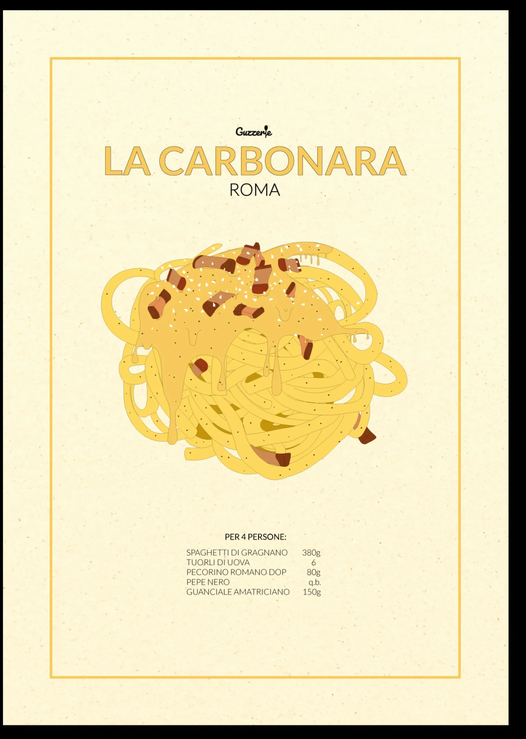 STAMPA CARBONARA A3