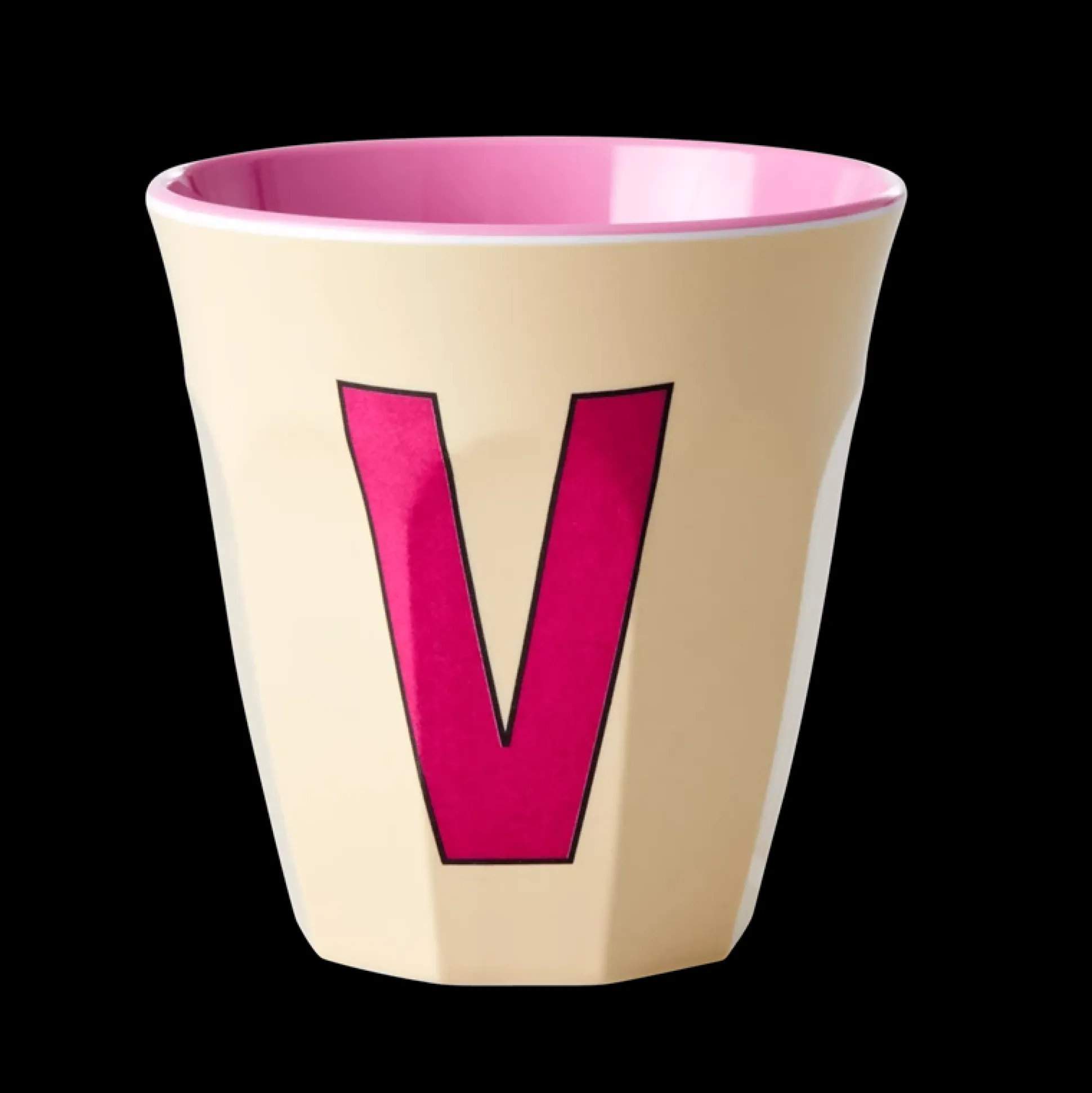 TAZZA CON LETTERA "V"