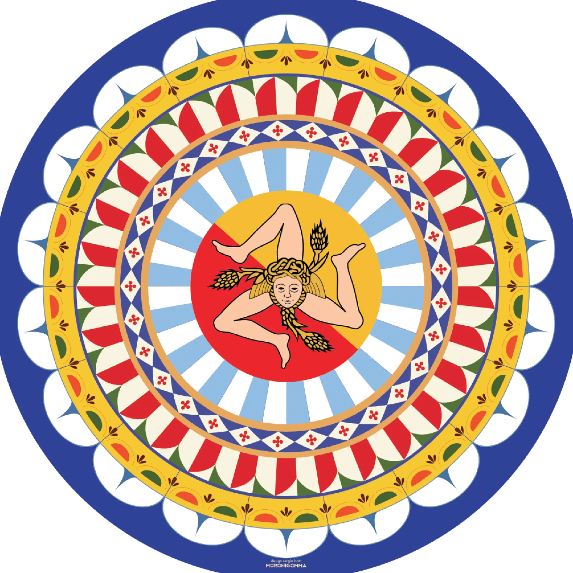 TOVAGLIETTA TESORI TRINACRIA TONDA